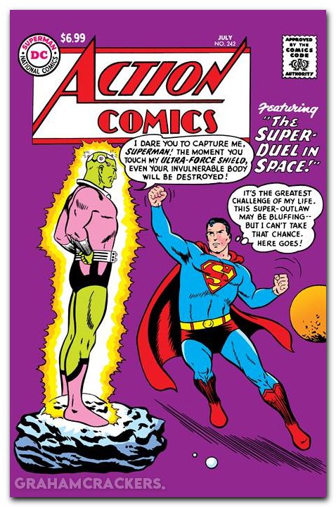Action Comics #242 (1938) 2026 facsimile edition cover c swan foil variant