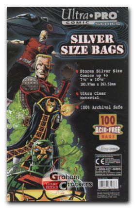 100 Silver Age Resealable Comic Bags