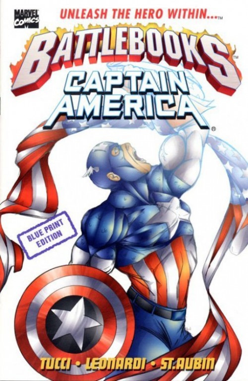 Battlebooks Captain America #1 (1998) variant signed