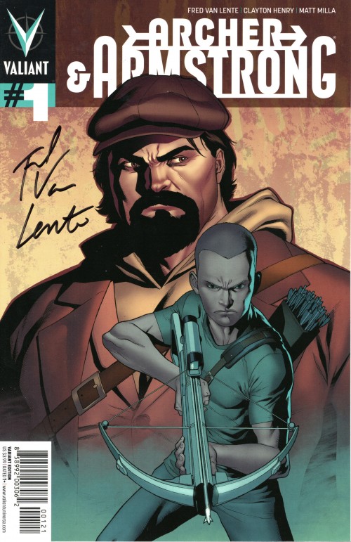 Archer & Armstrong #1 (2012) pullbox variant signed