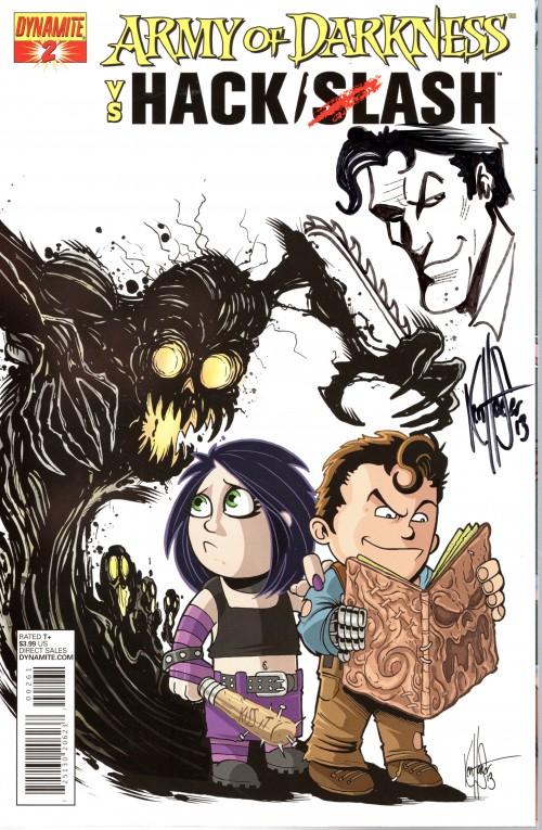 Army of Darkness vs Hack Slash #2 (2013) signed variant