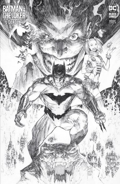 Batman & The Joker The Deadly Duo #1 cover g silvestri signed variant