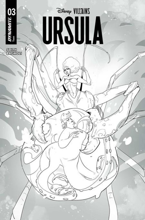 Disney Villains Ursula #3 (2026) cover m andolfo line art variant