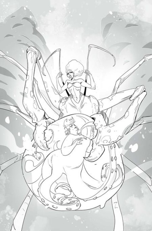 Disney Villains Ursula #3 (2026) cover n andolfo line art virgin variant