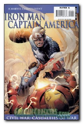 Iron Man Captain America Casualties of War Cap cover