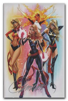 Captain Marvel #1 (2019) campbell signed exclusive f
