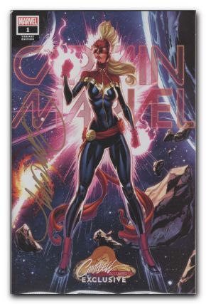 Captain Marvel #1 (2019) campbell signed exclusive g